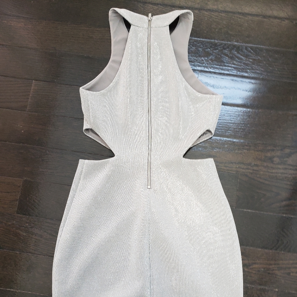 Express Size 0 silver cocktail dress - Picture 3 of 5